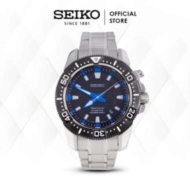 Jam Tangan Pria Seiko Sportura Kinetic Stainless Steel SKA561P1 SKA561 Original Silver