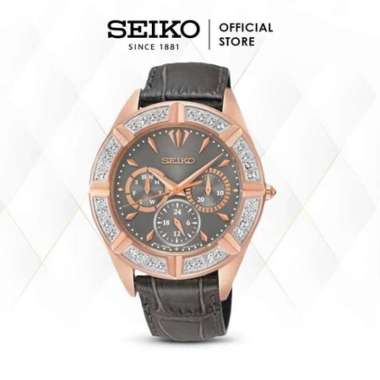 Jam Tangan Wanita Seiko Lord Quartz Leather Strap SKY684P1 Original