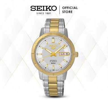 Jam Tangan Wanita Seiko 5 SNK892K1 Silver Dial Two Tone Bracelet Automatic Original