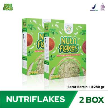 NUTRIFLAKES Sereal Umbi Garut Solusi Asam Lambung dan Maag Paket 2 Box