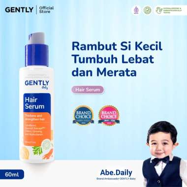 Gently Hair Serum | Serum Penumbuh & Penyubur Rambut Bayi dan Anak