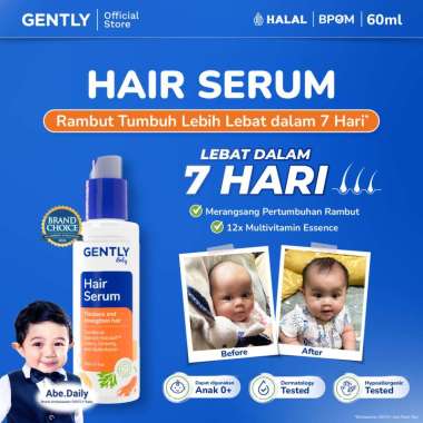Gently Hair Serum | Serum Penumbuh & Penyubur Rambut Bayi dan Anak