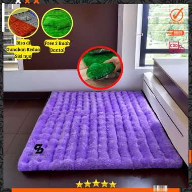 Kasur bulu tebal jumbo 180x140x8cm Super empuk/lembut/nyaman/murah KASURSAJA180x140cm UnguMuda