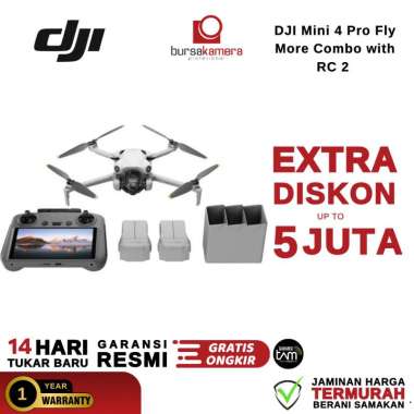 BKP Dji Mini 4 Pro Fly More Combo with RC 2 Controller RESMI