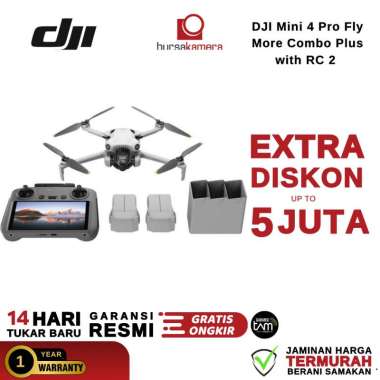 DJI Mini 4 Pro Fly More Combo Plus with RC 2 Controller RESMI