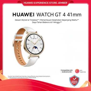 HUAWEI WATCH GT 4 41mm Smartwatch | Desain Stylish & Timeless | Pemantauan Kesehatan Sepanjang Waktu