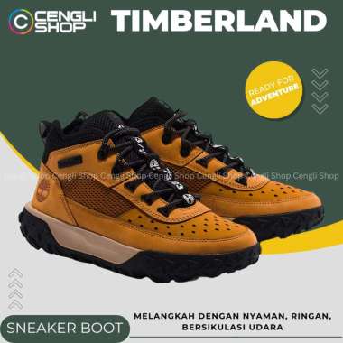 TM11 SEPATU SNEAKER BOOT TIMBERLAND PRIA ORIGINAL SNEAKERS BOOTS KULIT BRANDED