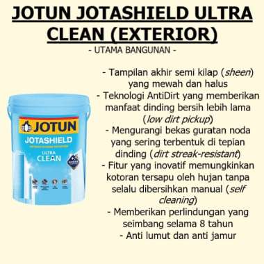 CAT TEMBOK INTERIOR DAN EKSTERIOR JOTUN - TIMELES/1024 Jotashield Ultra Clean (Eksterior)