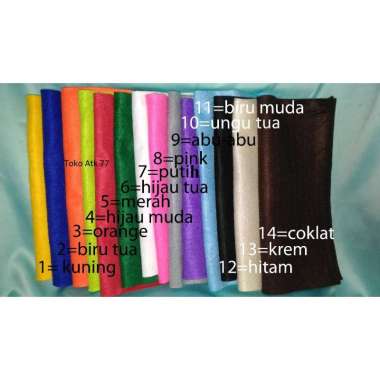 Kain Flanel Besar 1m Hitam