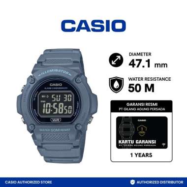 Jam Tangan Unisex Casio W-219HC-2BVDF