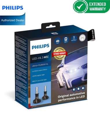 Philips Ultinon Pro9000 LED 5800K H3 Bohlam Lampu Mobil Putih
