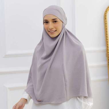 Lozy Hijab - Halima French Khimar (Hijab Umroh 2in1) Tea Rose