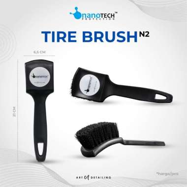 TIRE BRUSH DETAILING - nanoTECH PROTECTION - SIKAT PEMBERSIH BAN MOBIL MOTOR - KUAS DETAILING BRUSH