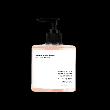 Grace and Glow Peony Blush Soft &amp; Glow Body Wash | Shower Gel |  - Sabun Mandi Cair untuk Memperbaiki Skin Barrier dan Menghilangkan Bekas Luka 400mL
