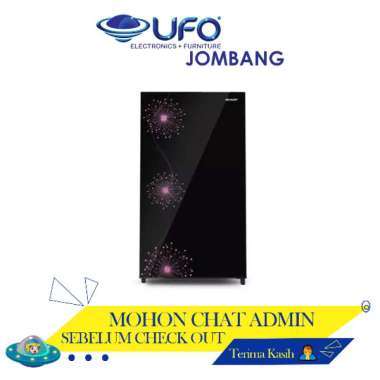 SJX187MGD P/B Sharp Kulkas 1 Pintu Shine Dandelion Series Lemari Es 166 Liter SJX187MGDB