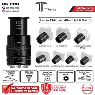 TTArtisan 40mm f2.8 Macro Lens for Mirrorless Camera Canon Sony Fuji CANON EOS M