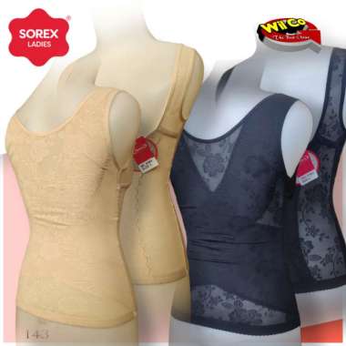 B143 Sorex Longtorso Dalaman Kebaya, Bustier, Kemben Kebaya Longtorso Size M - 5L HITAM M
