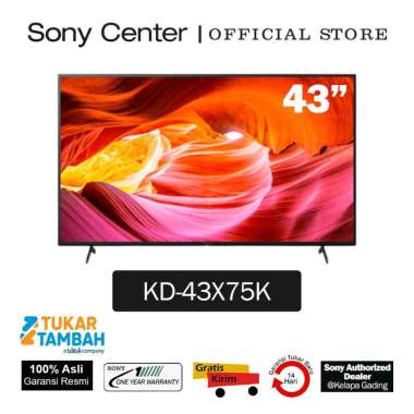 [TUKAR TAMBAH] Sony Center Jakarta - SONY KD-43X75K / KD43X75K / KD 43X75K / 43X75K LED TV 43 inch X