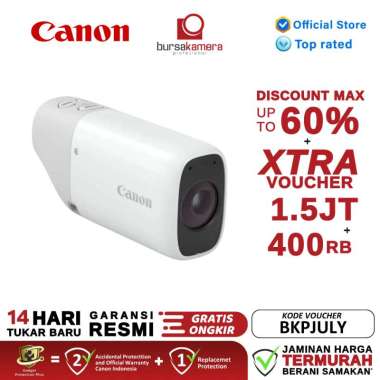 BKP Canon PowerShot ZOOM Digital Camera White
