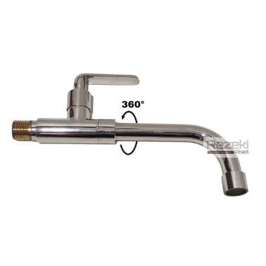 Kran Tembok Panjang Stainless - Model Long - Kran Air Kamar Mandi Long-30129