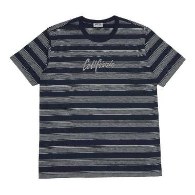 POLICE T-Shirt Salur Bordir Cotton Pria Navy M