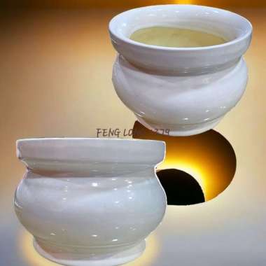 Hiolo Keramik POLOS 5 Inch Putih