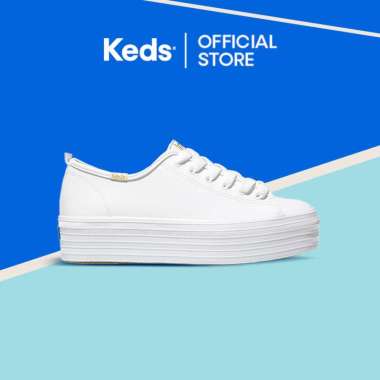 Keds Sepatu Wanita TRIPLE UP LEATHER WH61626 36 White