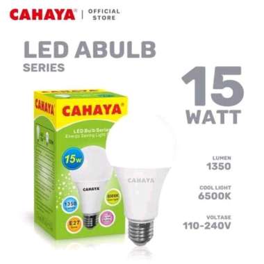 Cahaya 15 Watt Lampu LED Warna Putih Cool Daylight