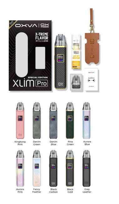 Oxva Xlim Pro Pod Kit New Color - Authentic Aurora Pink