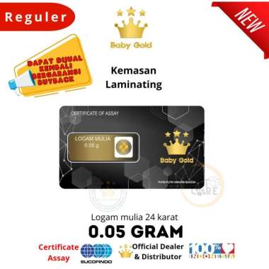 EMAS MINI BABYGOLD LAMINATING 0.05 GRAM LOGAM MULIA