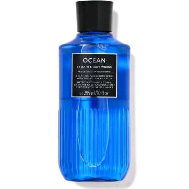 BATH & BODY WORKS BBW MEN'S COLLECTION OCEAN 3IN1 HAIR, FACE & BODY WASH 295 ML SABUN MANDI