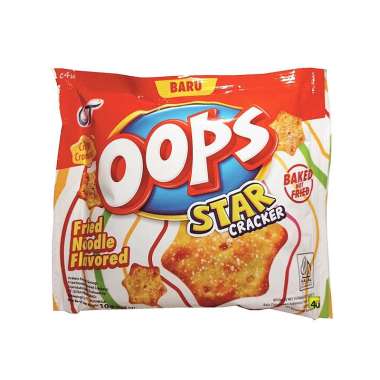 Oops Star & Fugu Friends - Crispy Crackers Biscuit - 10 gr SACHET MINI FRIED NOODLES