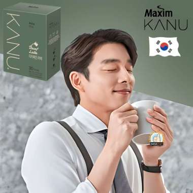 Maxim Kanu Decaf Latte Coffee Korea (1 Box 30 Sticks)
