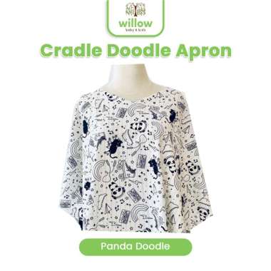 Apron Menyusui - Cradle Doodle Apron Panda Doodle