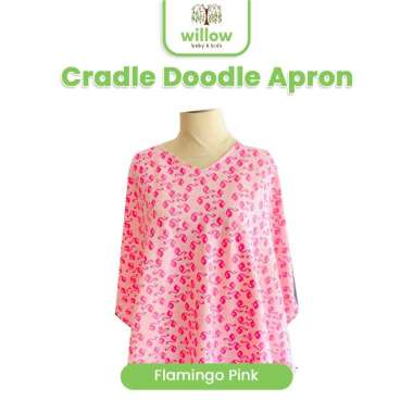 Nursing Cover - Cradle Doodle Apron Flamingo Pink