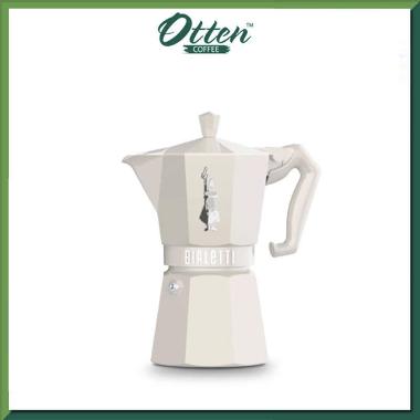 Bialetti - Mokapot Moka Exclusive Cream - Mokapot 6 Cups - Alat Seduh Kopi Manual