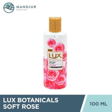 Lux Botanicals Sabun Mandi Cair Soft Rose 100 ML - Sabun Kecantikan dengan Vitamin C Essence