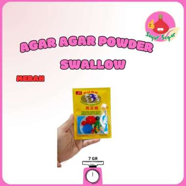 Sayur Segar - Agar Agar Swallow Warna Merah/Agar-agar Powder 7 gr