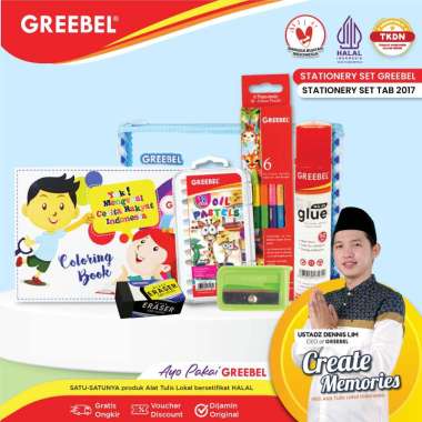GREEBEL Paket Alat Tulis TAB 2017/ Stationary/Stationery Set alat tulis ATK krayon pensil warna pen 