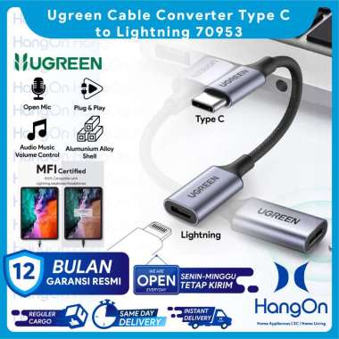 Ugreen Converter Audio Cable USB-C Male to Lightning Open Mic 70953