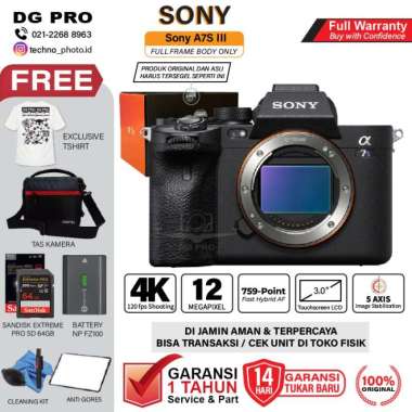 Camera Sony A7SIII A7 S MARK III BODY ONLY A7SM3 A7S III MIRRORLESS paket bonus