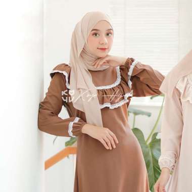 Koyu Hijab Gamis Viola Dress Jumbo XXL PINk