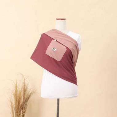 *MyBabyLand* Gendongan Kaos Reversible Mere et Moi - 100% Katun COMBED Size-L Rose Lover