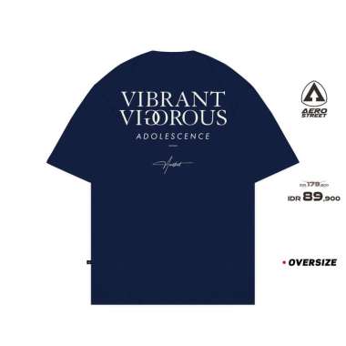 Aerostreet T Shirt Oversize Visio Navy Kaos FADAA S