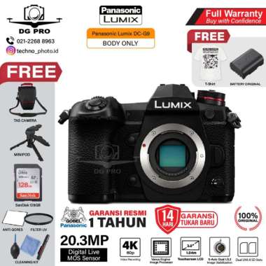 Panasonic Lumix DC-G9 Body Only - Mirrorless Camera LumIx G9 paket 32gb