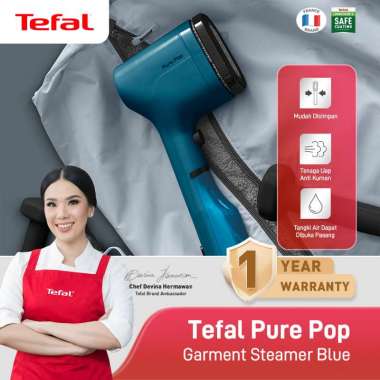 TEFAL Handheld Steamer / Setrika Uap Pure Pop Garment Steamer Blue