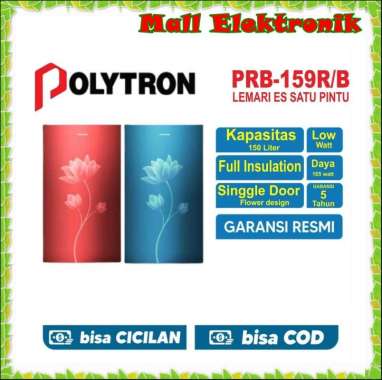 Kulkas 1 Pintu Polytron PRB-159 / Kulkas Polytron PRB159