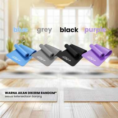Goto Zen NBR Yoga Mat 8mm Matras Olahraga Poundfit Anti Slip Tebal RANDOM