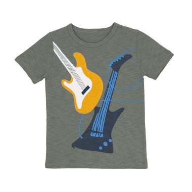 TORIO Basic T-Shirt The Guitar Bass (6-12 Tahun) - Kaos Anak Laki-Laki 11-12 tahun