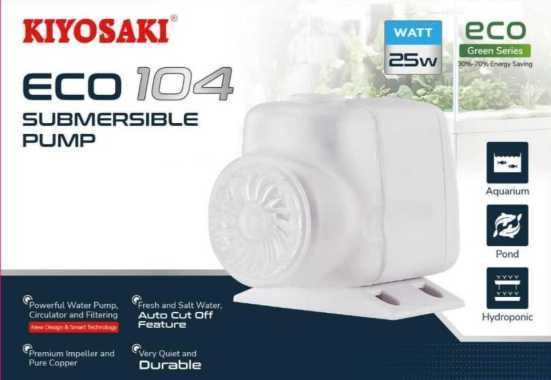 KIYOSAKI AR 104 Pompa Air Celup Filter Kolam Ikan Aquarium Aquascape